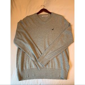 Nautica V-neck Grey Sweater